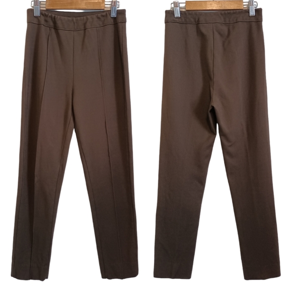 Soft Surroundings Pants - Soft Surroundings Brown Stretch Ponte Knit Pants PXS